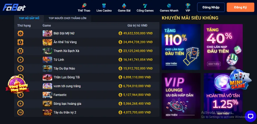 Ưu đãi và khuyến mãi Live Casino tại 9bet nhà cái